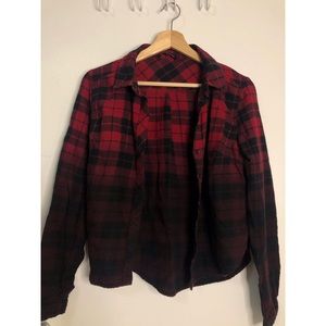 Red Plaid Button Down Shirt